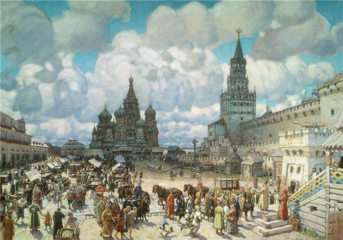 Красная площадь во второй половине XVII века, 1925 г.
