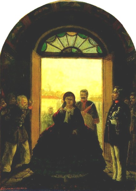 Вход губернаторши в церковь. 1865
