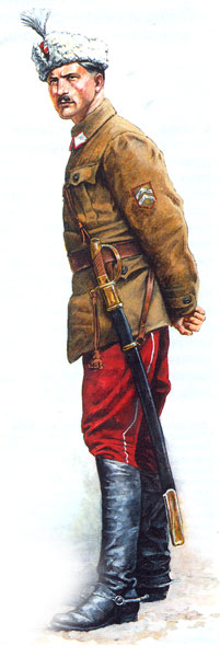 Обер-офицер 2-го кавалерийского полка Чехословацкого корпуса. 1919 г.
