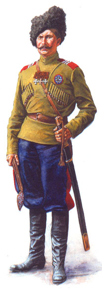 Старший урядник Ачинского конного отряда Сибирского казачьего войска. 1918-1919 гг.
