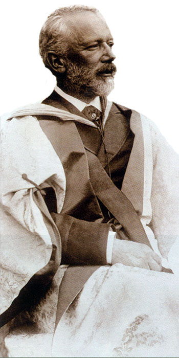 П.И. Чайковский в мантии доктора музыки Кембриджского университета  1893 г.