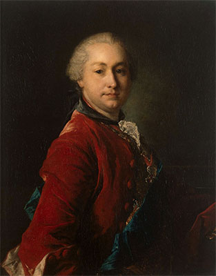 Луи Токе.  Портрет И.И. Шувалова. После 1754 г.