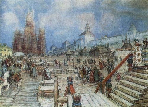 Москва при Иване Грозном. Красная площадь. 1902 г.
