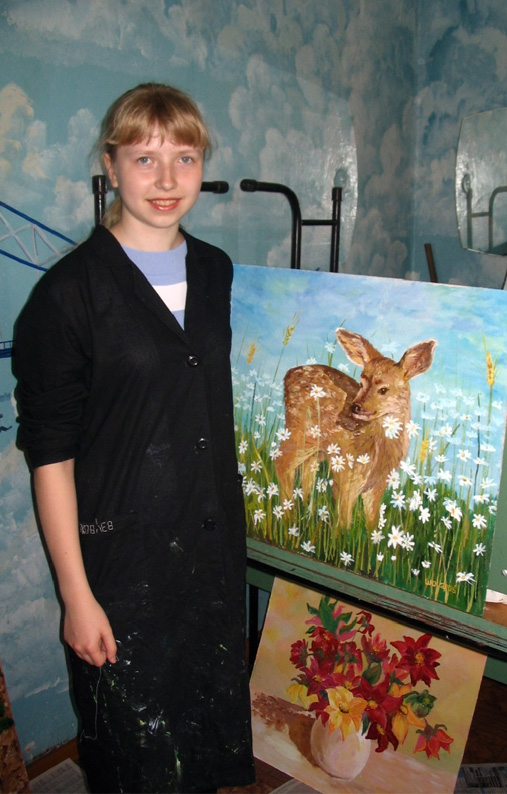 Юля Шевнина: "Я давно мечтала нарисовать оленёнка"
