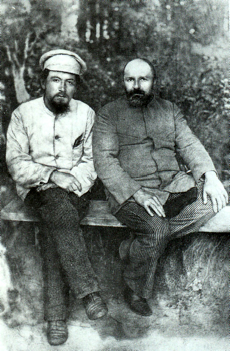 А.П. Чехов и П.М. Свободин. 1892. Мелихово
