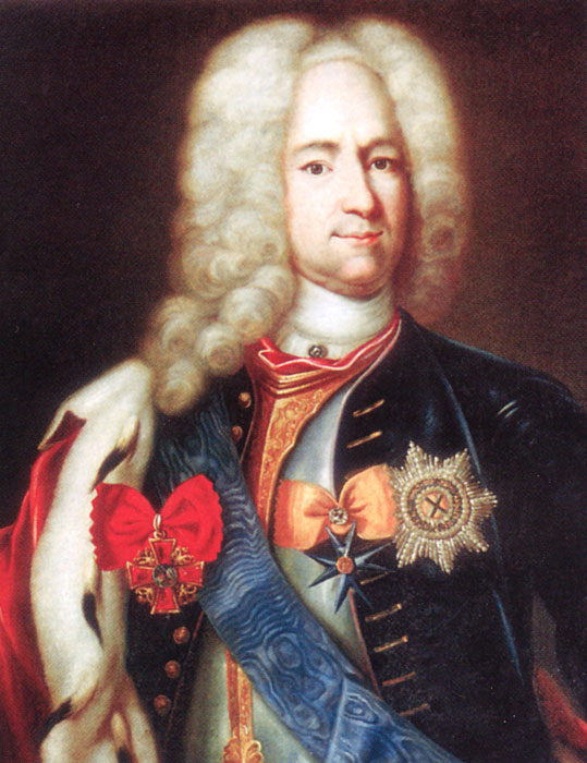 Александр Данилович Меньшиков. Гравюра Ж. Симона. 1710 г.
