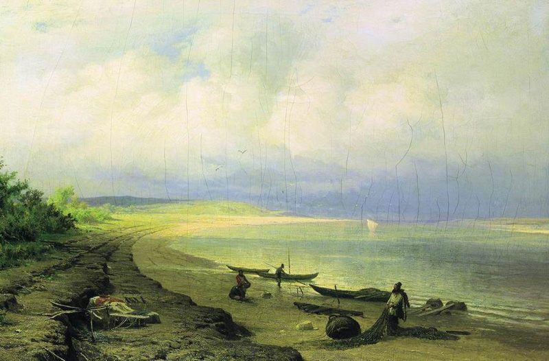 Берег Волги после грозы. 1871
